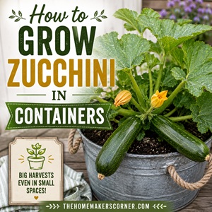 How to Grow Zucchini in Containers (Easy Beginner's Guide)