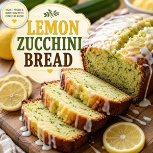 This moist lemon zucchini bread is topped with a sweet lemon glaze and bursting with fresh citrus flavor. It's the perfect way to use garden zucchini while enjoying garden-to-table living and simple homemade living.