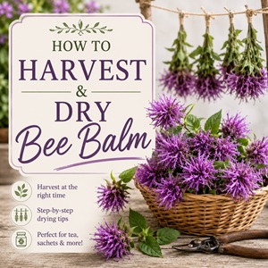 Learn everything you need to know about harvesting and drying bee balm flowers. This easy guide covers when to harvest, how to dry bee balm, and how to use it in homemade tea blends and natural projects. Perfect for fans of cottage garden flowers and from scratch living.