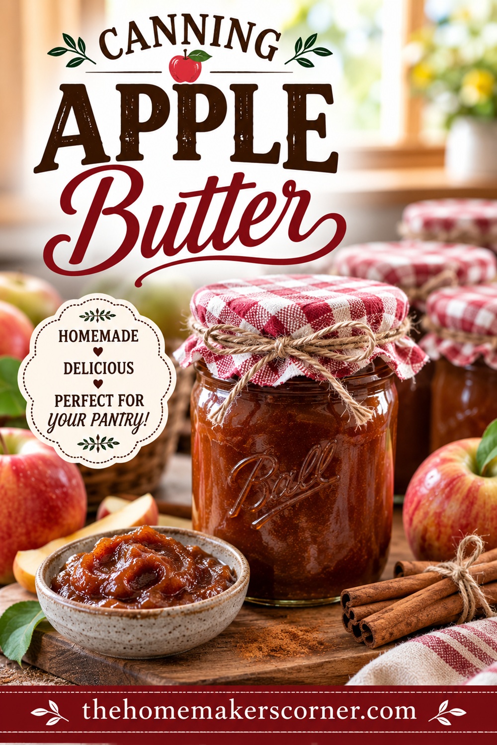Fill your pantry with rich, smooth homemade apple butter using this easy canning recipe. Perfect for spreading on toast, biscuits, pancakes, and muffins all season long. Save this recipe with your favorite fall recipes for cozy homemade goodness.