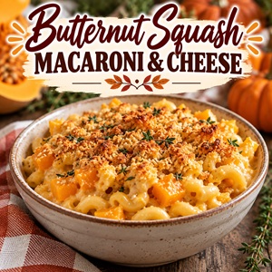 Add this cozy butternut squash mac and cheese to your fall recipe collection! It's an easy family dinner that's comforting and satisfying, and it would make a delicious Thanksgiving side dish for your holiday table.