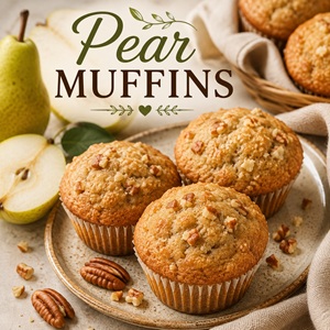 Moist Pear Muffins You'll Want to Bake All Season