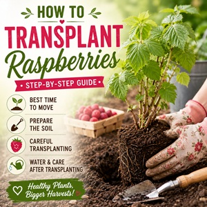 Learn how to transplant raspberries the right way for healthier plants and bigger harvests. This beginner-friendly gardening guide covers when to move raspberry plants, how to reduce transplant shock, and tips for growing productive berry bushes in your backyard garden.
