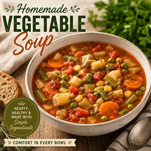 Hearty Vegetable Soup From Scratch