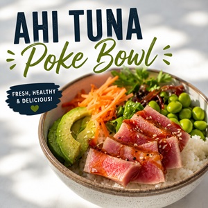 Easy Ahi Tuna Poke Bowl Recipe