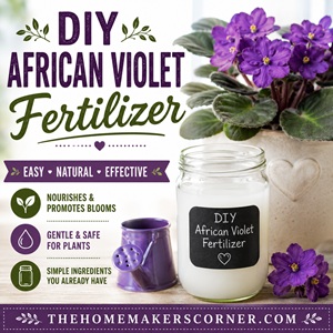 Natural DIY Fertilizer for African Violets