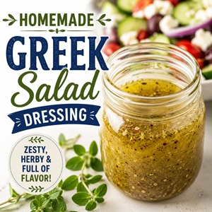 Skip the bottled dressing and make this easy homemade Greek salad dressing instead! Made with olive oil, red wine vinegar, garlic, lemon juice, and Mediterranean herbs, it's fresh, flavorful, and perfect for salads, pasta salads, marinades, and grilled vegetables. A staple for simple homemade living.