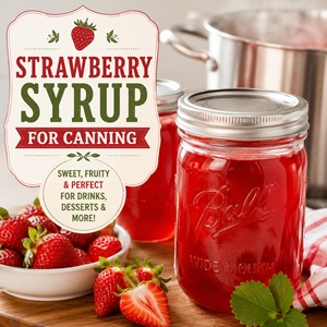 Homemade Strawberry Syrup for Canning