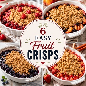 These easy fruit crisp recipes are the ultimate summer dessert for any occasion. Whether you're planning summer food for a cookout, packing treats for picnics, serving dessert at barbecues, or bringing something homemade to church potlucks, these fruit crisps are always a crowd favorite.