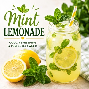 Cool off with this refreshing mint lemonade recipe! Made with fresh lemons, mint leaves, and simple ingredients, this homemade drink is bright, cooling, and perfect for hot summer days. Great for Simple Homemade Living, summer drinks, pretty brunch ideas, mint recipes, and homemade beverage inspiration.