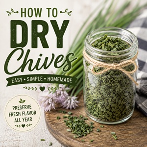 Drying chives is one of the easiest ways to preserve fresh herbs from your garden. Learn how to prepare, dry, and store chives so you always have homegrown flavor on hand. Perfect for kitchen garden living and seasonal harvests.