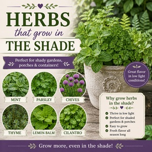 Not every garden gets full sun! Learn which herbs grow best in low-light conditions and how to create a productive herb garden in partial shade. Featuring mint, parsley, cilantro, chives, and lemon balm for from scratch living and fresh homegrown flavor.