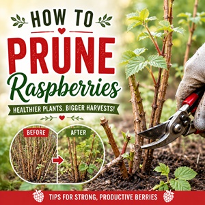 Learn how to prune raspberries the right way to encourage healthier plants, stronger canes, and bigger berry harvests. This easy gardening guide explains when and how to prune for the best results. Perfect for anyone growing berries alongside cottage garden flowers and edible landscaping plants.