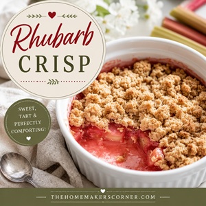 Old-Fashioned Rhubarb Crisp with Buttery Crumble Topping