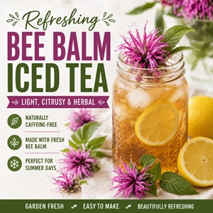 Looking for a delicious way to use bee balm from your herb garden? This easy iced tea recipe is fresh, floral, naturally caffeine-free, and perfect for sipping on warm summer afternoons.
