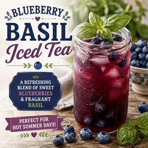 Blueberry Basil Iced Tea Recipe You'll Sip All Summer