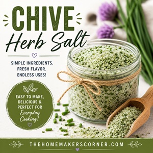 Homemade Chive Herb Salt Recipe