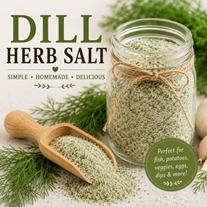 Homemade Dill Herb Salt Recipe for Your Homemade Pantry