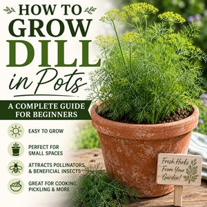 Want to grow fresh herbs in a small space? This complete guide to growing dill in containers covers the best pots, soil, sunlight, watering, fertilizing, and harvesting tips for healthy plants. Perfect for patio gardens, balcony gardens, container herb gardens, and organic gardening.