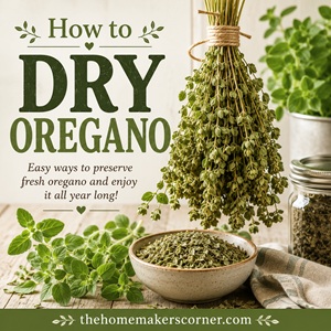 Learn how to dry fresh oregano using simple methods that preserve its bold flavor and aroma. Perfect for homemade spice blends, soups, pasta sauces, pizza, and more. Discover Simple Homemade Living, From Scratch Living, and practical herb preservation tips.