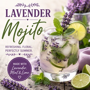 This refreshing lavender mojito is the perfect summer drink! Made with fresh mint, lavender, lime, and sparkling water, it's a light and floral twist on the classic mojito. Serve it as a mocktail or cocktail for garden parties, brunches, and warm summer evenings.