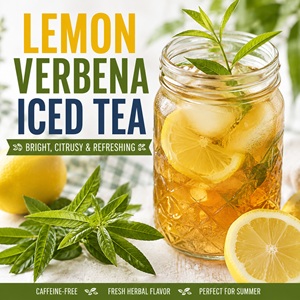 The Best Lemon Verbena Iced Tea You'll Make All Summer