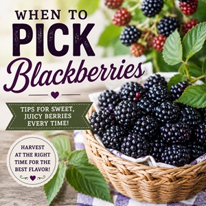 Harvest sweeter, juicier blackberries with confidence using these simple tips. Learn the signs of ripe berries, how often to pick, and what to do after harvest. Perfect for kitchen garden living, simple garden living, and making the most of your summer harvest.