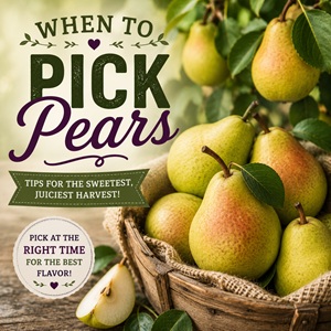 Not sure when your pears are ready to harvest? Learn how to tell when pears are ready to pick, how to ripen them indoors, and the best way to store your harvest. A must-read guide for anyone who loves simple garden living, home orchards, and fresh seasonal fruit.