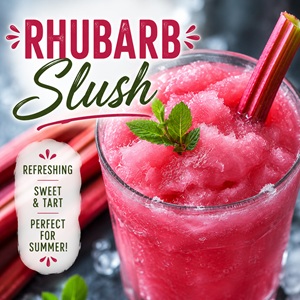 Cool off with this refreshing rhubarb slush recipe! Made with fresh rhubarb, this sweet and tart frozen drink is the perfect treat for hot summer days. Serve it at barbecues, picnics, family gatherings, or anytime you need a cool homemade drink. A delicious addition to your collection of rhubarb recipes, summer drinks, and from scratch favorites.