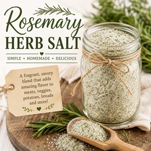 Easy Rosemary Herb Salt Recipe for Your Homemade Pantry