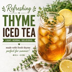 Looking for a unique way to use fresh thyme from your herb garden? This refreshing thyme iced tea is simple to make and combines earthy herbs with brewed tea for a delicious homemade drink. Perfect for cottage gardens, herb lovers, and summer entertaining.