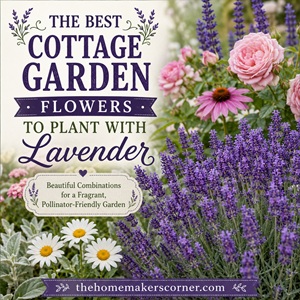 Wondering what to plant with lavender? From roses and coneflowers to daisies and salvia, these beautiful companions will help you create a colorful cottage garden that's filled with blooms, butterflies, and bees all season long. Perfect for anyone who loves simple garden living.