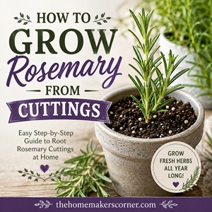 Want more rosemary plants for free? Learn how to propagate rosemary from cuttings using simple supplies and beginner-friendly techniques. This guide is perfect for expanding your herb garden or adding fragrant rosemary to your cottage garden while embracing simple garden living.