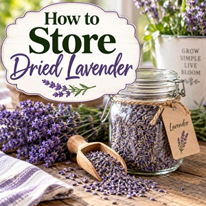 Learn how to properly store dried lavender so it stays fragrant and ready to use throughout the year. These simple tips are perfect for anyone who loves cottage garden flowers, homemade projects, and simple living.