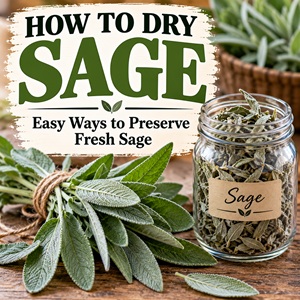 The Best Way to Dry Sage From Your Garden
