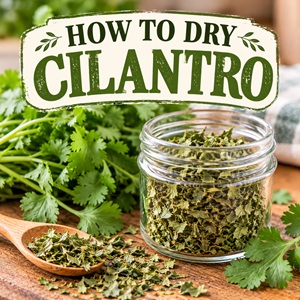 Learn how to dry cilantro at home using a food dehydrator, oven, or air-drying method. This simple herb-preserving guide includes tips for preparing fresh cilantro, drying it properly, and storing dried herbs for your pantry. Perfect for gardeners and anyone who loves preserving fresh herbs!